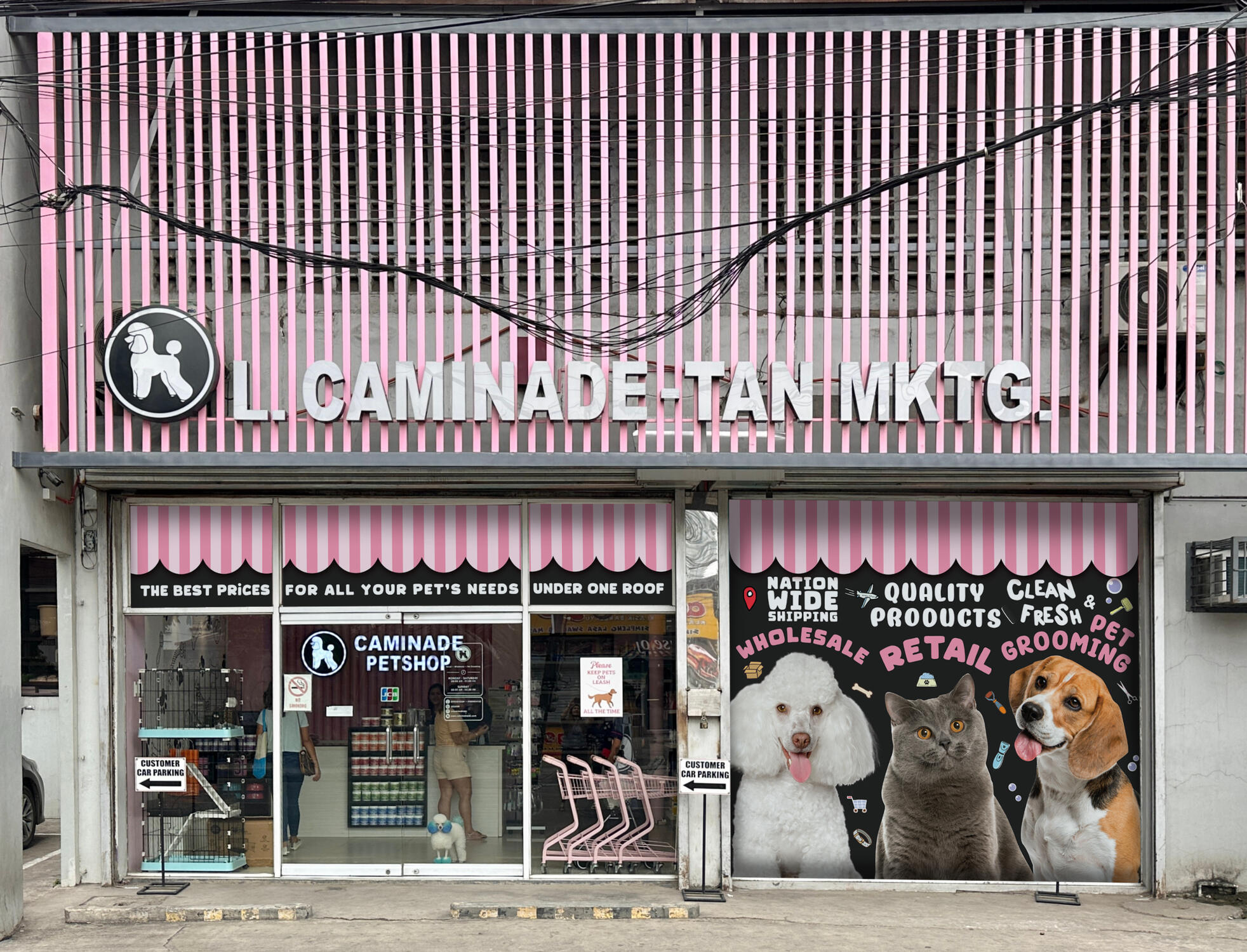 Shop Window Sticker Design